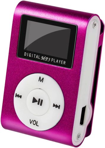 Міні MP3-плеєр Toto TPS - 02 With Display Earphone портативний медіа плеєр з LCD дисплеєм і кліпсою для кріплення MP3 WMA microSD USB 48Х28Х12 см