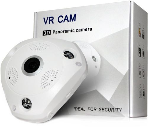 Стельова IP камера відеоспостереження VR Camera V300 360° бездротова панорамна відеокамера на стелю з ІЧ підсвічуванням і мікрофоном Wi-Fi VRCam