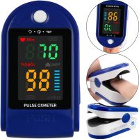 Бездротовий пульсоксиметр Pulse Oximeter FingerTec SP02 на кінчик пальця для вимірювання пульсу сатурації кисню Пульсометр на палець з LCD дисплеєм