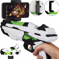 Дитячий ігровий пістолет віртуальної реальності AR GAME GUN QFG-3 з кріпленням для телефону, контролер бластер для IOS Android на батарейках Білий