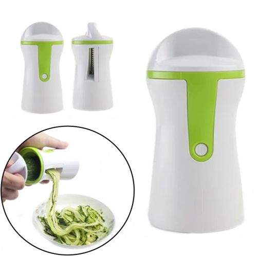 Ручна терка овочерізка GRATER Sunkist Spiral Sliser, спіральна терка для моркви по-корейськи, овочів і фруктів, Спіральний слайсер Зелений