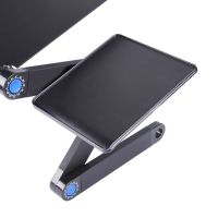 Складаний столик трансформер для ноутбука Laptop Table T8 з USB-охолодженням і підставкою для мишки, розкладний стіл для ноутбуків з вентилятором