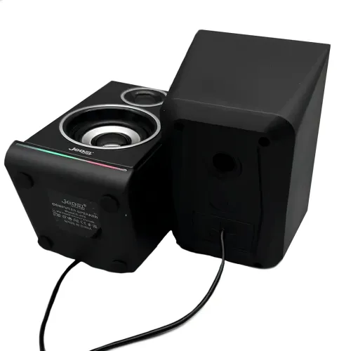 Провідні комп'ютерні колонки Jedel S-578 2.0 6W стерео RGB колонка з регулюванням гучності, акустика з підсвічуванням для ПК і ноутбука від USB