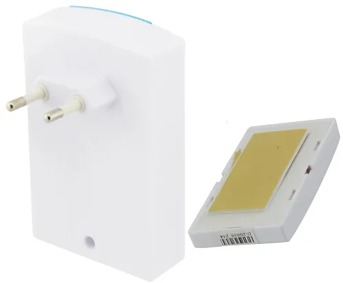 Дверний дзвінок Luckarm Intelligent D006 від розетки 220V бездротова кнопка передавач сигналу і приймач від мережі на 38 мелодій для вхідних дверей до 100 м