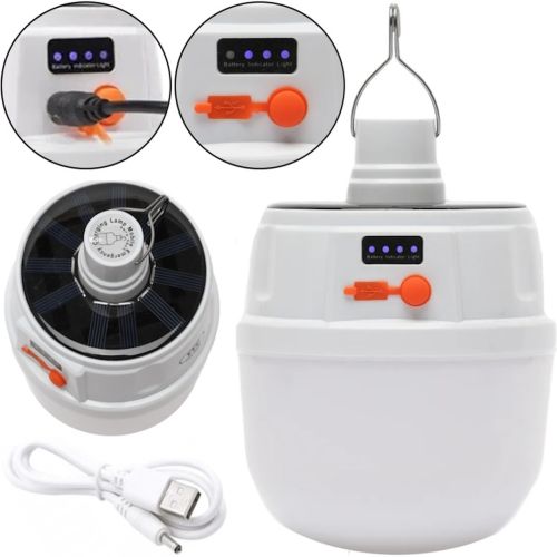 Аккумуляторная подвесная лампа Solar Lamp BL-2022 на солнечной батарее, Подвесной светодиодный фонарь на крючке для кемпинга на аккумуляторе JD-2022