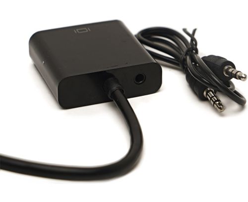 Конвертер HDMI на VGA универсальный видеокабель, адаптер переходник для преобразования сигнала, аудио вход 3.5 mm Converter 1080P USB 34103