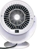 Електричний настільний тепловентилятор Air Circulator Fan H-556 з обдувом теплого і холодного повітря, підлоговий обігрівач вентилятор 2 режими