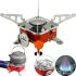 Туристическая газовая горелка плита таганок Kovar MB-K202 для приготовления еды с цанговым креплением под газовые баллоны и пьезоподжигом Красный