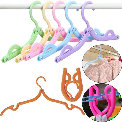 Складная пластиковая вешалка плечики трансформер Plastic Drying Rack FM-14 1 шт для хранения сушки одежды Складные тремпеля для вещей и обуви в шкафу