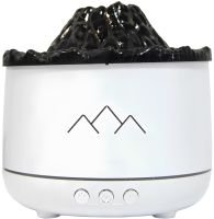 Зволожувач повітря Вулкан Volcanic Aromatherapy Machin YT-19 360 мл настільний ультразвуковий аромадифузор, нічник з LED підсвічуванням від USB Білий