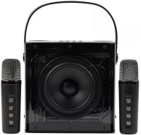 Акумуляторна колонка караоке Peterhot A99 акустична Bluetooth система з двома бездротовими мікрофонами і RGB світломузикою usb MicroSD CL-227