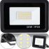 Світлодіодний вуличний прожектор 30W LED Flood Light Series 2 UKC FL-30 з монтажним кріпленням на кронштейн, денний лід ліхтар 30 Вт IP66 для вулиці від мережі