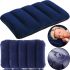 Туристична надувна подушка Intex Inflatable Pillow 68672 47x30 см флокірована для плавання і подорожей Накладка під голову для кемпінгу синя