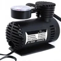 Електричний Автомобільний компресор 300 PSI 10-12amp 25л ji030 повітряний насос для автомобіля, Автокомпресор для підкачки коліс машини чорний