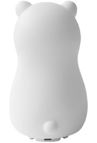 Настільний силіконовий нічник Ведмідь Bear Silicone Night Light DC-7653 дитячий акумуляторний світильник з RGB підсвічуванням і сенсорним датчиком USB