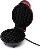 Електрична міні-вафельниця Mini Maker Waffle MAG-686 10.5 см вафельниця для віденських і бельгійських вафель XL-287 з антипригарним покриттям 350W Червона