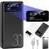 Зарядний пристрій УМБ Power Bank 30000 mAh Martec Delicate 2xUSB з ліхтариком, Портативна батарея повербанк зовнішній акумулятор зарядка для телефону
