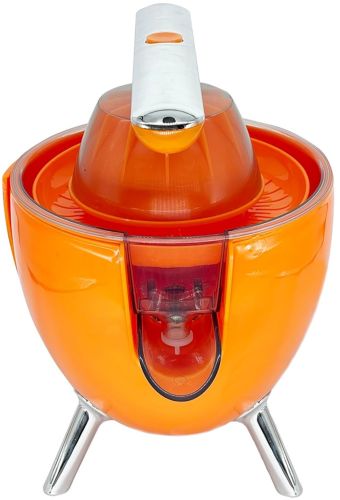 Електрична соковижималка Citrus Press LY-473 настільна сокодавка для цитрусових 300W електросоковижималка з кришкою для преса від мережі Помаранчева
