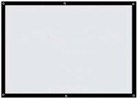 Экран для проектора 72 дюйма, настенный проекционный портативный подвесной HD-экран для презентаций, полотно с рамкой 180-градусный обзор 156Х86 см