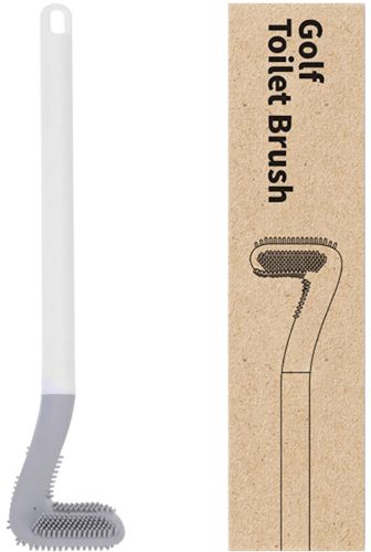 Туалетний навісний йоржик щітка Tanger Toilet brush LTB-01 з щіткою для чищення унітазу з кріпленням на стіну, силіконовий йоржик скребок для туалету