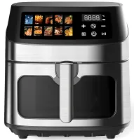Безмасляна аерофритюрниця мультипіч Domotec MS-3222 12л 2800W з регулюванням температури для приготування їжі, фритюрниця з функцією аерогрилю