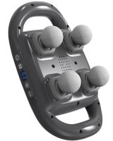 Массажер перкуссионный Massage Gun TosWa FZ-668 для массажа всего тела 4 головки, Ручной аккумуляторный 9 режимов 20 скоростей для мышц и релаксации