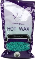 Кольоровий віск в гранулах для воскоплава Konsung Hot Wax 300 грам професійний низькотемпературний плівковий віск для депіляції всіх типів шкіри