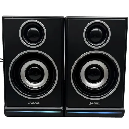 Провідні комп'ютерні колонки Jedel S-578 2.0 6W стерео RGB колонка з регулюванням гучності, акустика з підсвічуванням для ПК і ноутбука від USB