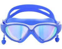 Окуляри для плавання Conquest Uv Shield Anti-Fog захисна маска з подвійним регульованим ремінцем, берушами і захистом від УФ в чохлі для басейну 17х5 см