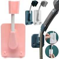 Настенный держатель для душевой лейки Shower Holder AND-129 универсальное вращающиеся крепление с 2 крючками для ручного душа на присоске в ванную