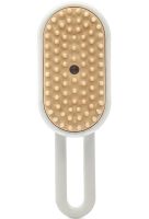 Паровая щетка для котов и собак Steamy Pet Brush E-W3317 электрическая расческа с распылителем пара для вычесывания шерсти животных USB XL-889