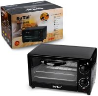 Мини электропечь Su Tai ST-9812 700W 12 л настольная электрическая духовка с таймером и механическим управлением температур 60-230 градусов от сети