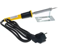 Контактний електричний паяльник Mastertool 44-0009 80W електропаяльник на підставці для з'єднання та паяння деталей і проводів від мережі 220V WL-9