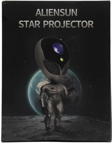 Лазерний проектор зоряного неба інопланетянин Aliensun Star Projector LED лампа c проекцією космосу, нічник прибулець повторює слова з пультом
