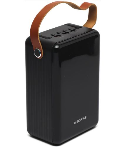 Зовнішній акумулятор Power Bank Borofone BJ32 80000mAh 22.5W 3USB 3TYPE-C зі швидкою зарядкою, портативний зарядний пристрій повербанк з ліхтарем