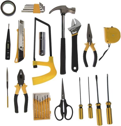 Набір інструментів для дому Lechg Tools LC8027 27 предметів у валізі, універсальний комплект слюсарних інструментів для ремонту в кейсі SJ8027