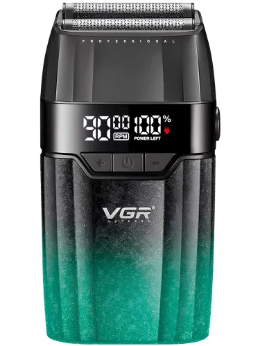 Набір для стрижки волосся VGR V-640 S3 3 в 1 акумуляторна машинка, тример і електробритва для окантовки бороди і вусів зі змінними насадками від USB