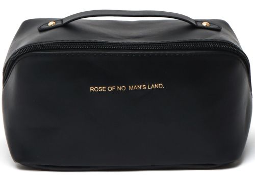 Косметичка органайзер для зберігання косметики Rose of Mon's Land Beauty Box Bag жіноча Дорожня сумка з ручкою, водонепроникна Mons Чорна