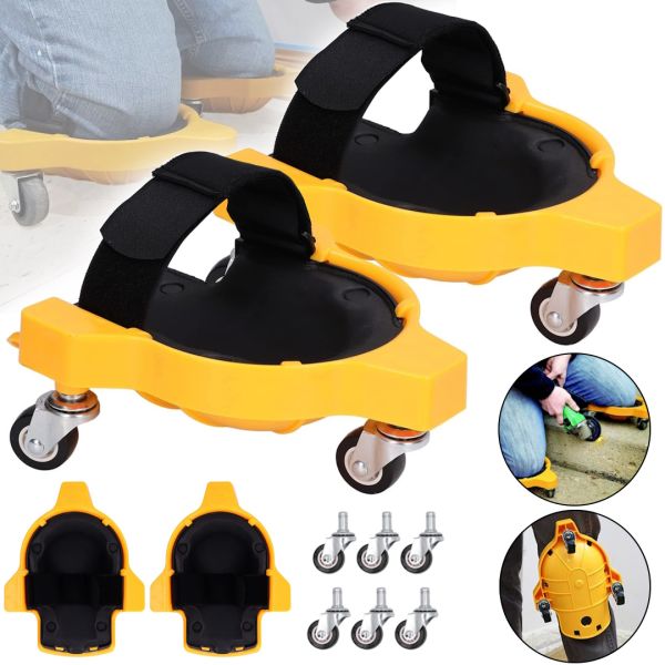 Захисні роликові наколінники Knee Blades 1603 для будівельних робіт, захист на коліно з поворотними колесами для ремонту підлогових покриттів