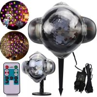 Вуличний лазерний LED проектор Christmas Snowfall Projector WL-808 снігопад з пультом, Світлодіодний Новорічний дискошар, Новорічна Вулична підсвітка 