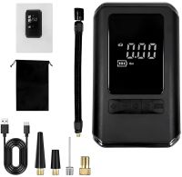 Автомобільний компресор Air Pump CZK-5626 4000mAh акумуляторний повітряний автокомпресор з ліхтариком і LED дисплеєм, насос для накачування шин 150 PSI