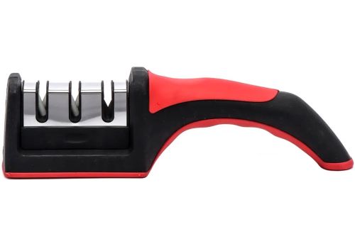 Точилка для кухонных ножей Knife Sharpener RS-168 кухонная ручная ножеточка с ручкой, настольный станок на 3 уровня заточки с полировкой NJ-523