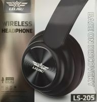 Бездротові накладні Bluetooth навушники lelisu LS - 205 повнорозмірна акумуляторна блютуз гарнітура з вбудованим мікрофоном Mini-jack USB