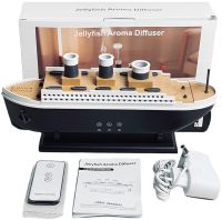 Ультразвуковий зволожувач повітря Jellyfish Aroma Diffuser M-9670-2 аромадифузор Титанік з таймером, RGB підсвічуванням і пультом управління 250 мл