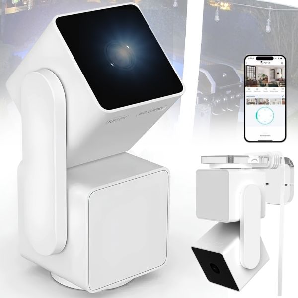 Wi-Fi камера відеоспостереження Wyze Cam Pan V3 1080p HD поворотна IP відеокамера з кольоровим нічним баченням і датчиком руху з кріпленням на стіну
