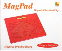 Магнітна дошка для малювання кульками MagPad 1763-2 на 714 магнітів зі стилусом, дитячий розвиваючий Магнітний планшет для творчості TSQ-714