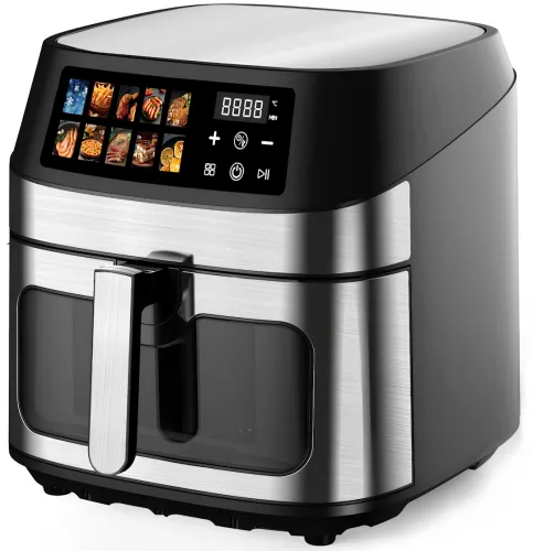 Безмасляна аерофритюрниця мультипіч Domotec MS-3222 12л 2800W з регулюванням температури для приготування їжі, фритюрниця з функцією аерогрилю
