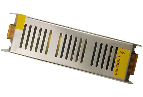 Імпульсний блок живлення Metal Long 12V 25A 300W S-300-12 мережевий адаптер з пасивним охолодженням для світлодіодних LED ламп в металевому корпусі