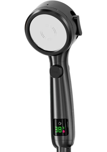 Лейка для душа с индикатором температуры Multifunctional Shower Head душевая гарнитура 4 режима струи, турбо насадка с LED дисплеем и переключателем