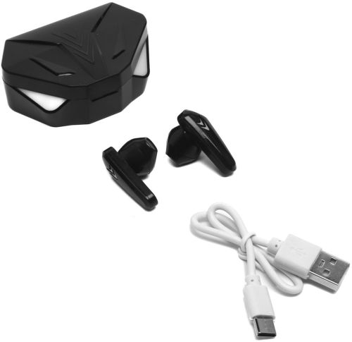 Бездротові ігрові навушники Wireless Headset TWS X15 сенсорна Bluetooth гарнітура з RGB LED підсвічуванням і шумозаглушенням в кейсі USB HA-137